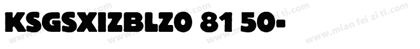 KSGSXIZBLZ0 81 50字体转换